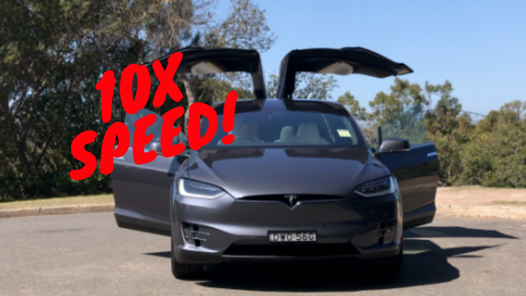 Tesla Model X Doors Opening/Closing at 10x Speed! Talking Torque